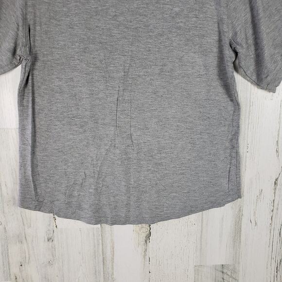 NWOT 3 Dot Heathered Grey Short Sleeve T-Shirt Women's Size Small - Picture 8 of 8